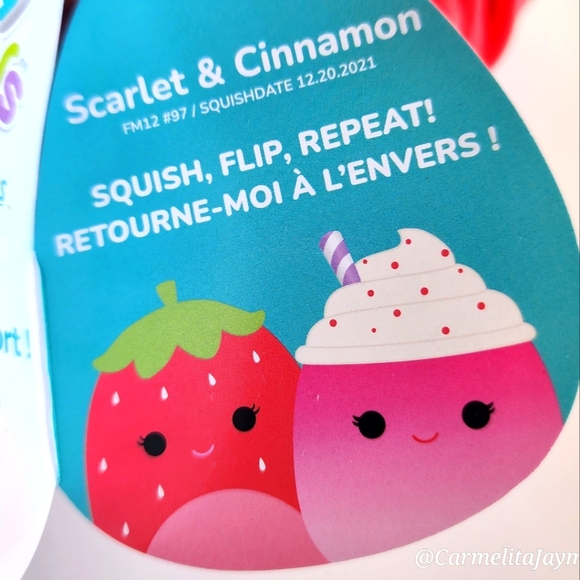SCARLET 🔄 CINNAMON 🧋🍓 Strawberry & Frozen Yogurt Large Flip A Mallow ☆》NWT《☆ - Picture 10 of 11